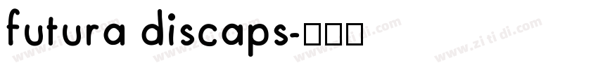 futura discaps字体转换